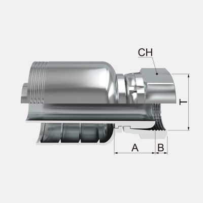 FJBPF Hembra Giratoria Recta BSP