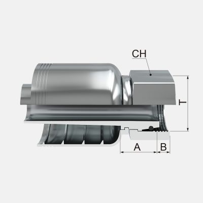 FJRUL Hembra Recta Métrica Cono 24º Serie Ligera