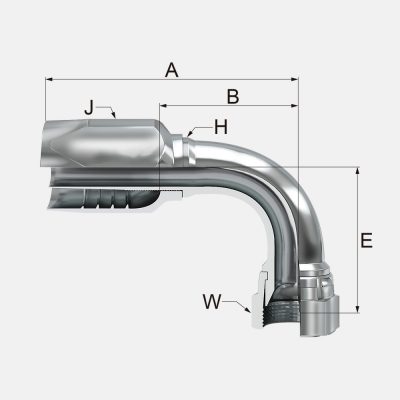 RNFJ90T Hembra Giratoria a 90º JIC 37º