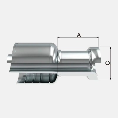FKPAK Flange Recto Estilo Komatsu
